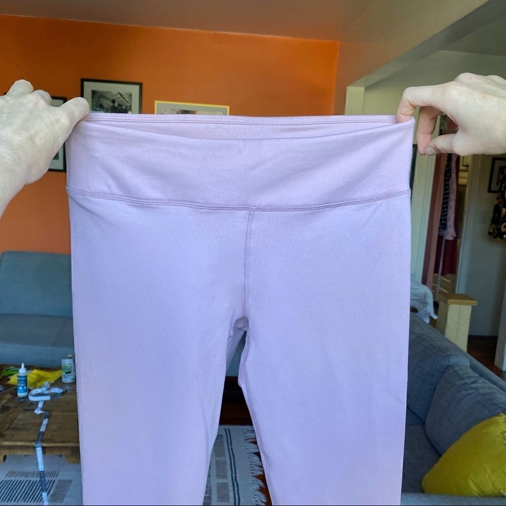 Fabletics Define Mid-Rise Legging In Mauve (pastel pink) - Picture 6 of 7